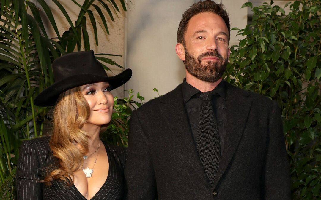 The couple was all smiles as they posed for photos at the event. (Amy Sussman / Getty Images)