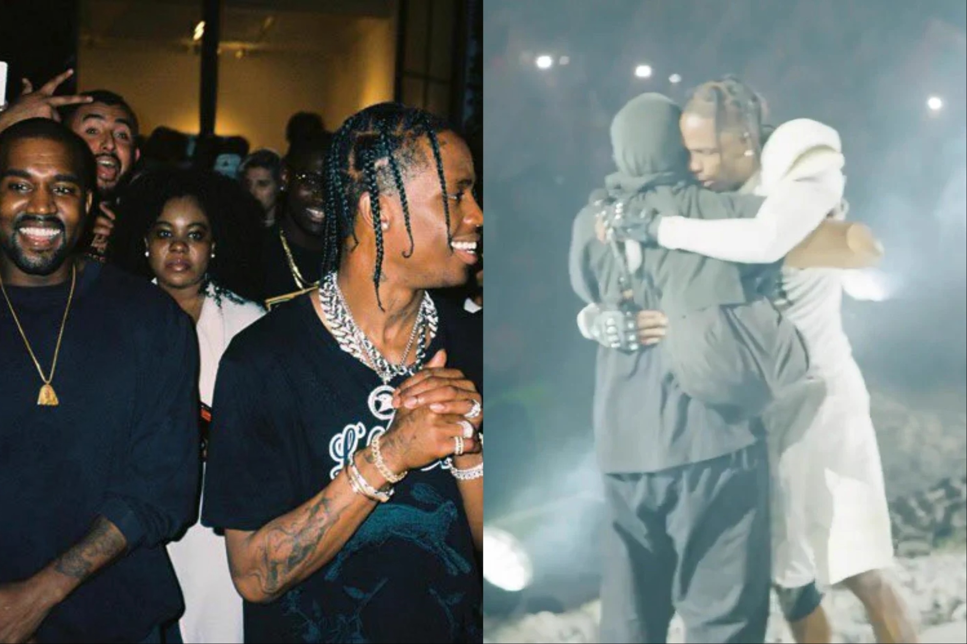 Travis Scott Brings Out Kanye West During Rome Performance – First Concert Appearance Since Anti-Semitic Meltdown