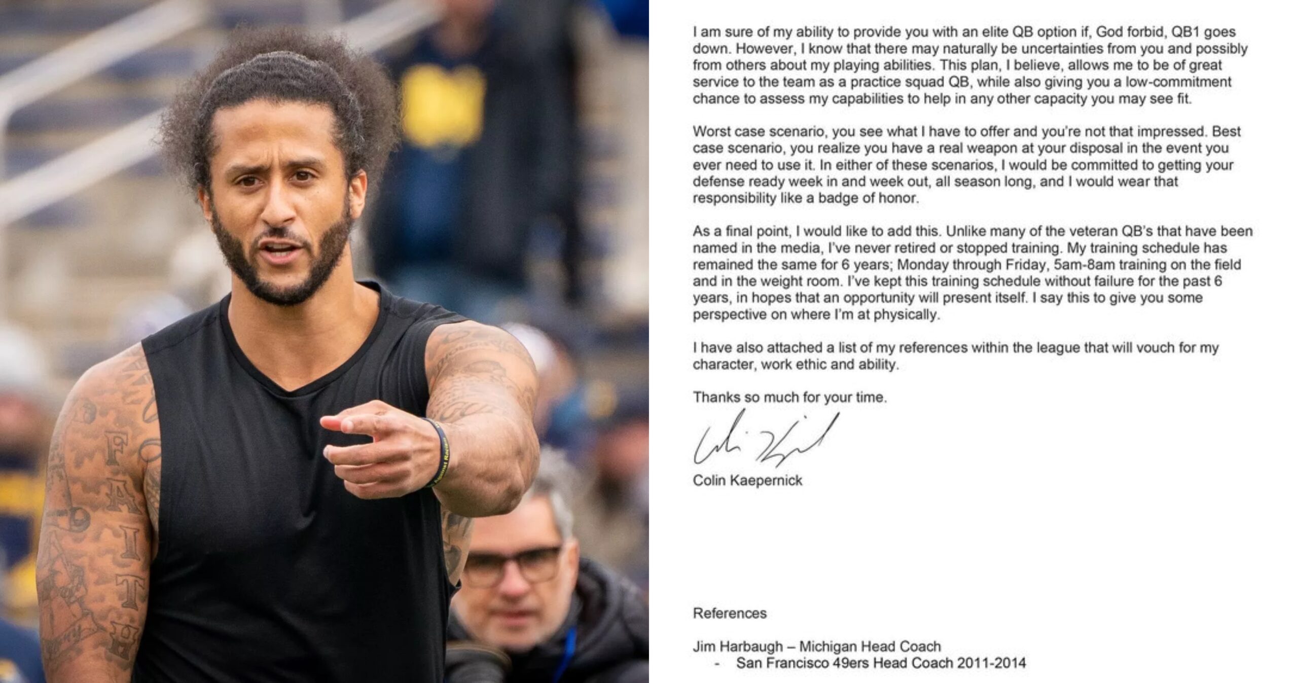 J. Cole Shares A Letter From Colin Kaepernick Inquiring About Joining The Jets Practice Team