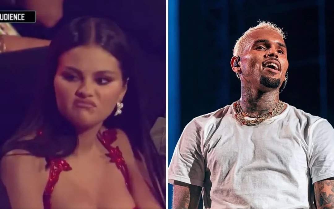 Chris Brown’ Responds’ To Selena Gomez’s Viral Reaction To His MTV Video Music Awards Nomination