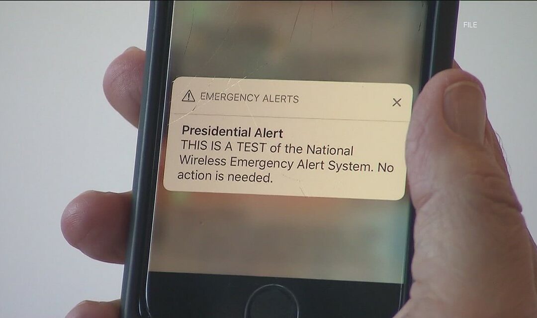 Today, An Emergency Notice Will Be Sent To All Cell Phones In The United States