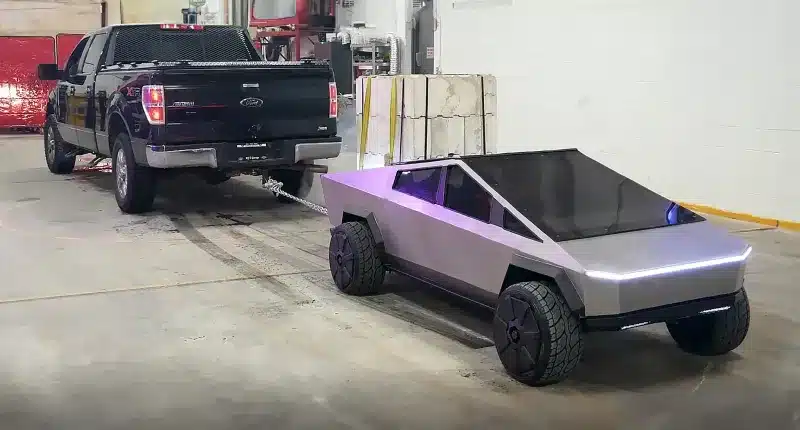 Man Successfully Creates A Makeshift Cybertruck That Can Drive Itself