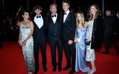 Kevin Costner Makes A Rare Appearance With Five Of His Children At The Cannes Film Festival