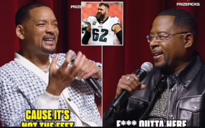 Martin Lawrence And Will Smith Disgusted By Jason Kelce’s Hygiene… ‘Nasty Ass Feet’