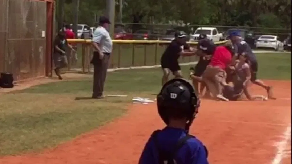 Little League Baseball UMP Beats Coach With Mask… Wild Fight On The Diamond