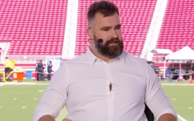 Travis Kelce And Taylor Swift “Jason’s ‘MNF’ Shirt Had Us ‘Absolutely Dying Laughing'”