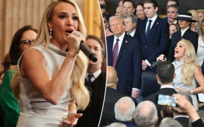 After Tech Issues, Carrie Underwood Performs A Cappella At The Inauguration Ceremony