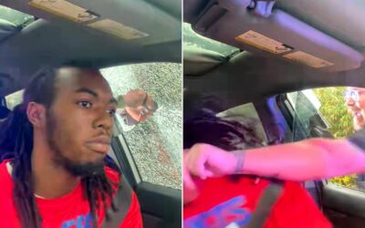 Cops At A Traffic Stop Become Viral After Punching A Black Man, Smashing A Window, And Busting His Lip In A Mug Shot